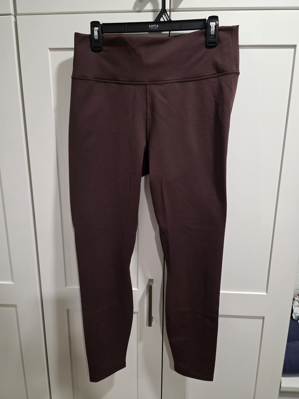 Fabletics PowerHold High-Waist Leggings in Deep Brown
